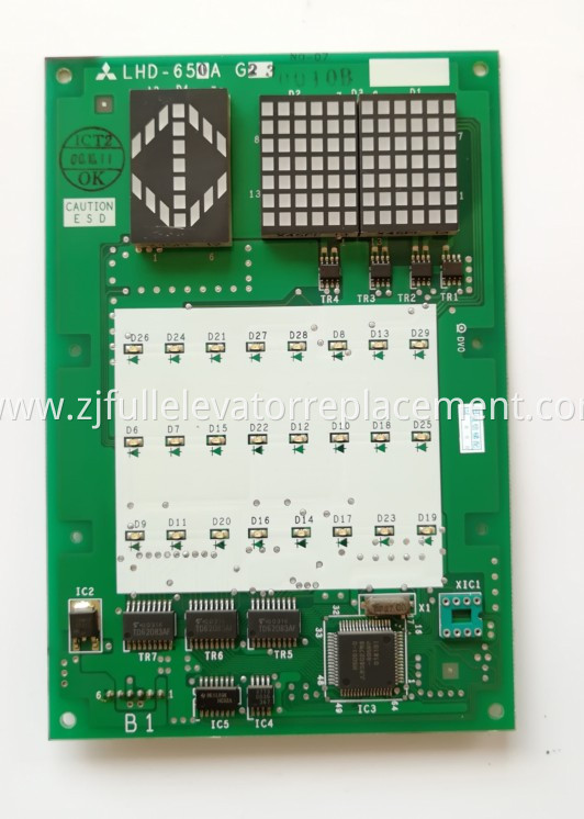 COP Display Board LHD-650AG23 for Mitsubishi GPS-3 Elevators